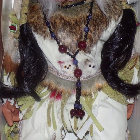 Royal Cathay Limited Edition Native American Porcelain Doll - 20" - Picture 3 of 8